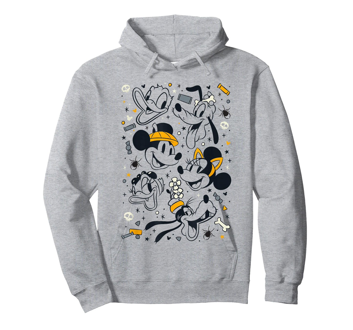 Disney Mickey And Friends Halloween Candy Spooky Group Icons T-Shirt