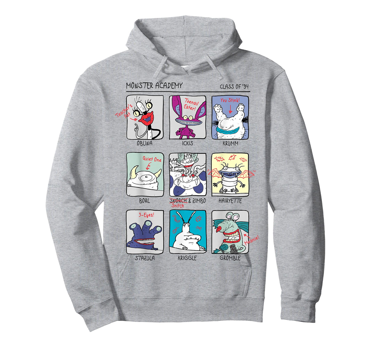Aaahh!!! Real Monsters Yearbook Photos Page T-Shirt