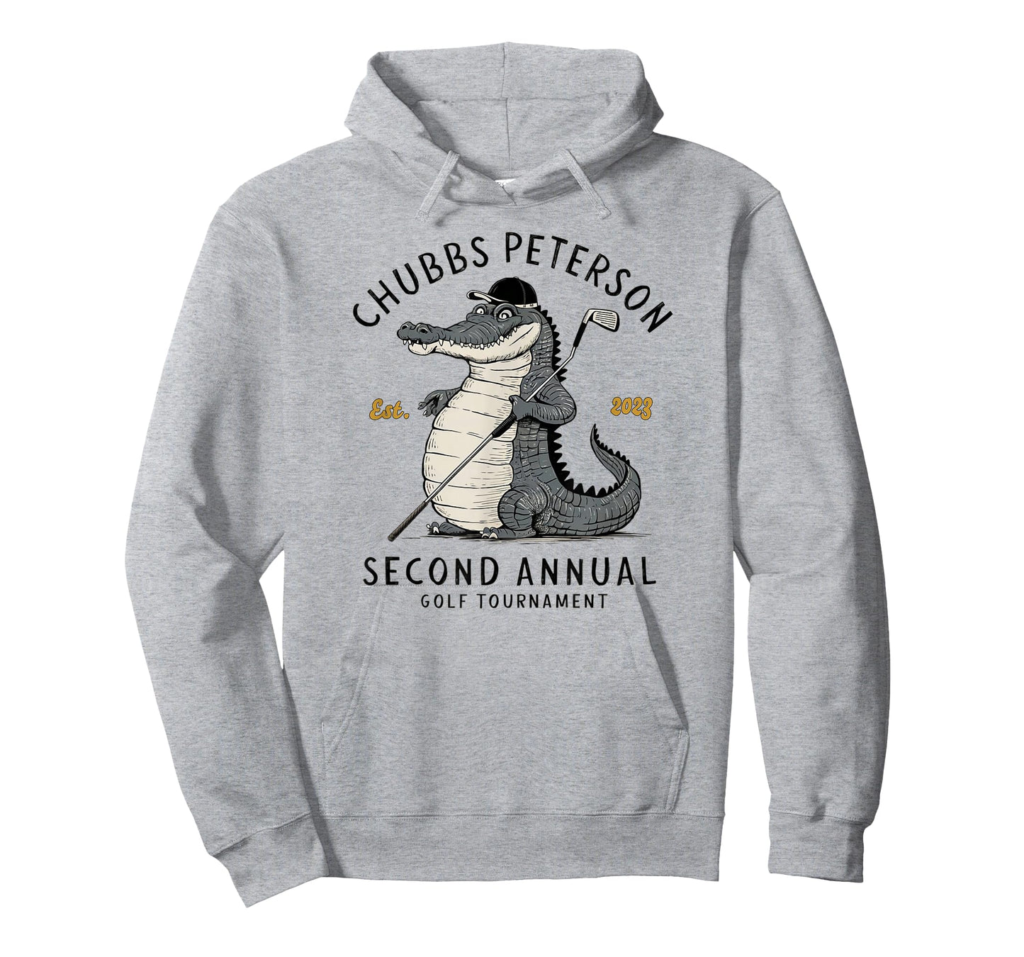 Sporty GolfGator Brands Chubbs Peterson Golf Tournament 2023 2nd Annual Unisex-Adults White Short Sleeve Classic Fit T-Shirt