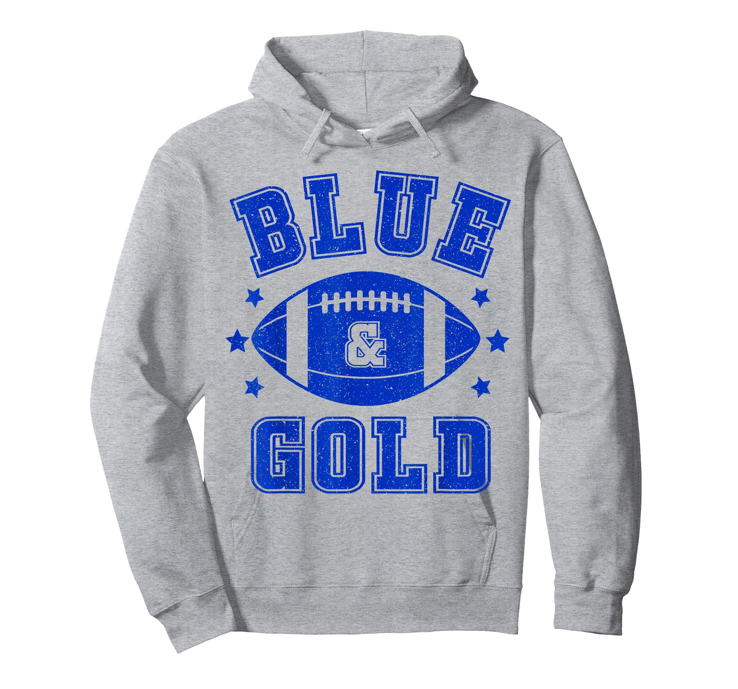 On Gameday Football We Wear Blue And Gold School Spirit T-Shirt