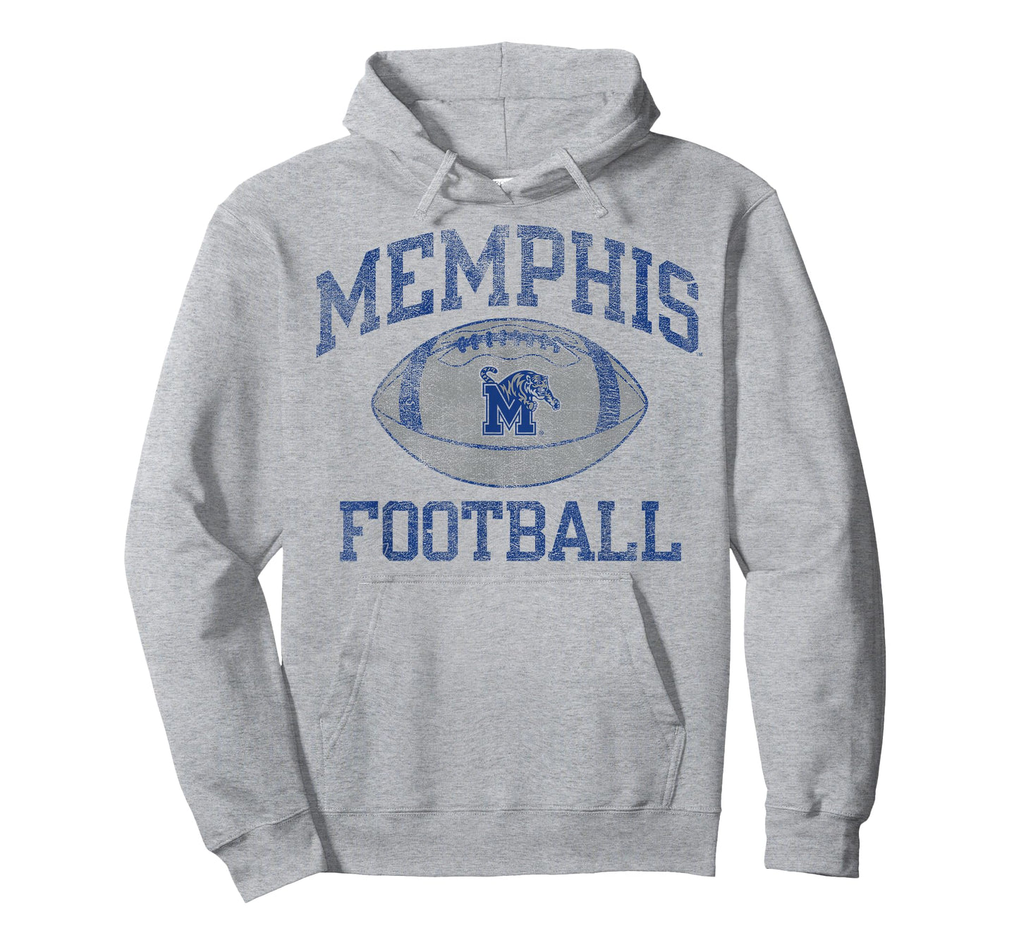 Memphis Tigers Football Intensity Vintage White T-Shirt