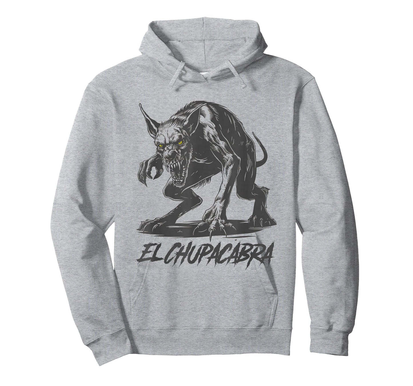 Cryptozoology El Chupacabra Cryptid Apparel Modern Grey Graphic T-Shirt