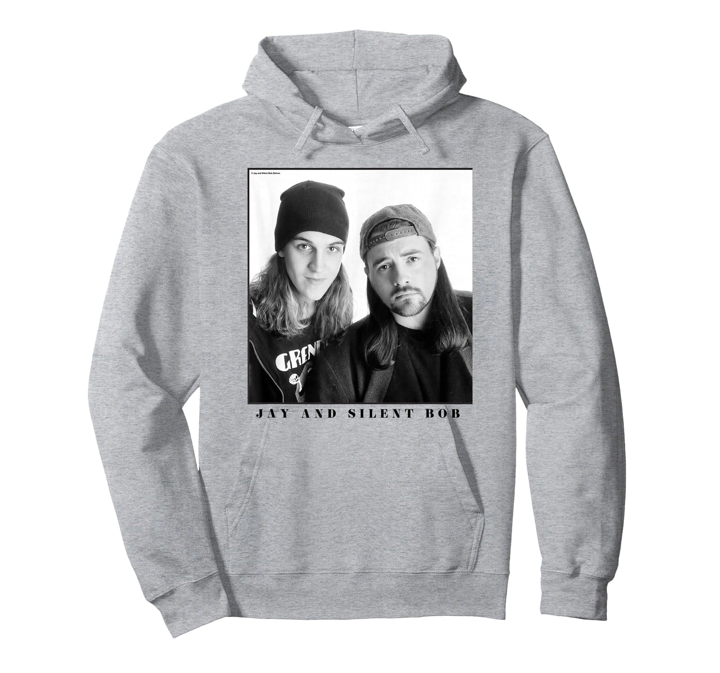 Jay & Silent Bob Boxed Up Simple Black & White Portrait T-Shirt