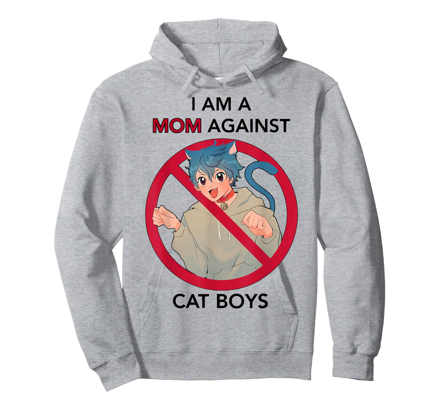 I Am A Mom Against Cat Boys | Anime Cat Neko Lover Girls Boy T-Shirt