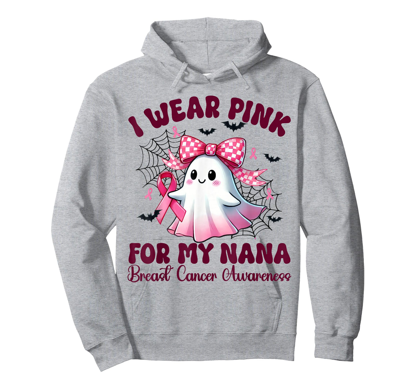 I Wear Pink for my Nana Breast Cancer Awareness halloween T-Shirt