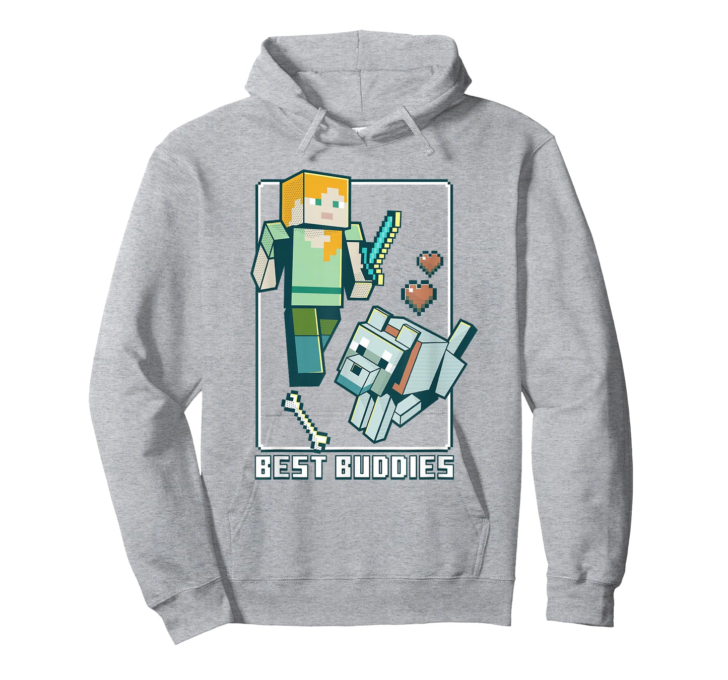 Minecraft Alex and Wolf Best Buddies T-Shirt