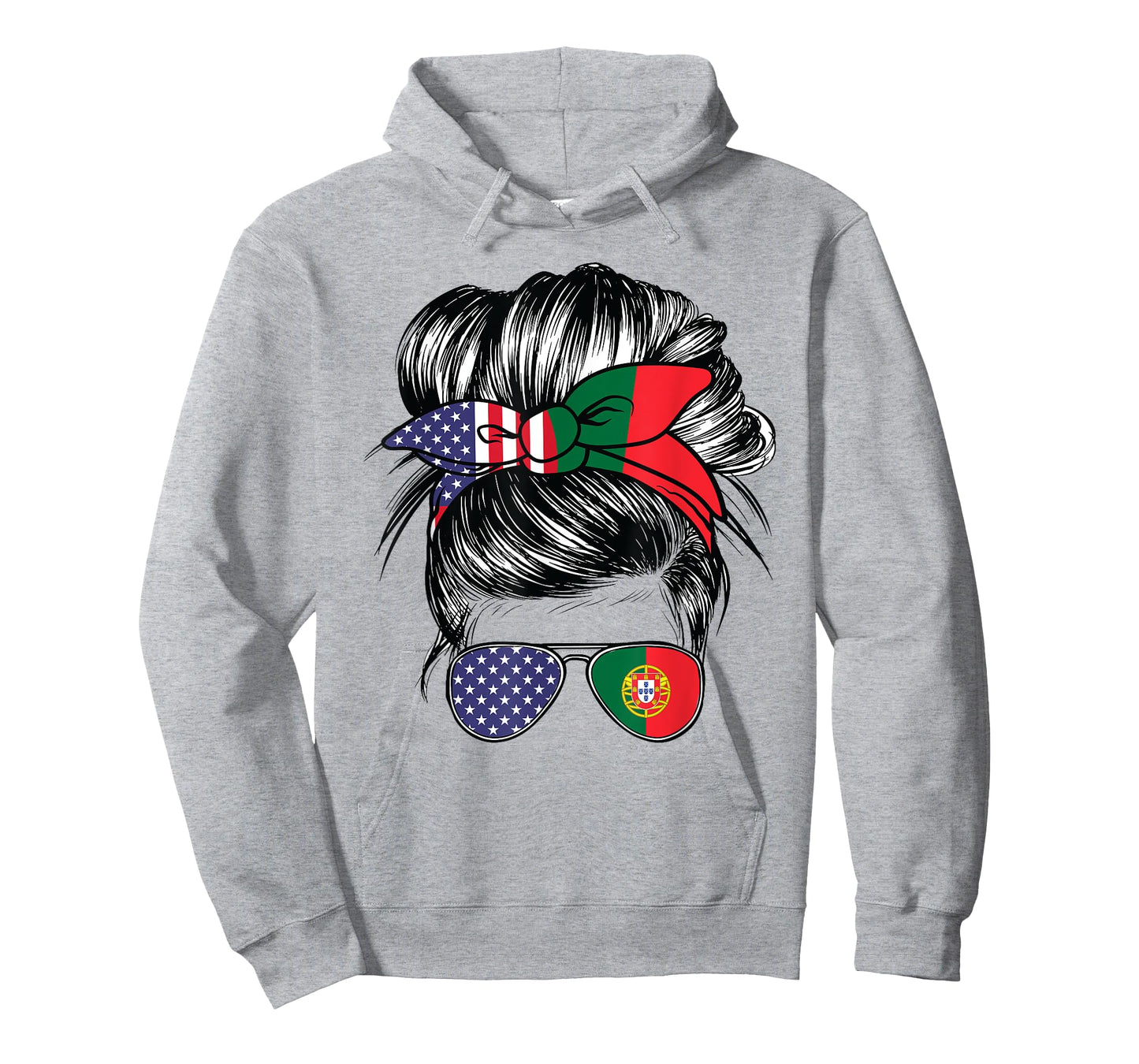 Portugal Flag American Women Girl USA Heritage Portuguese T-Shirt