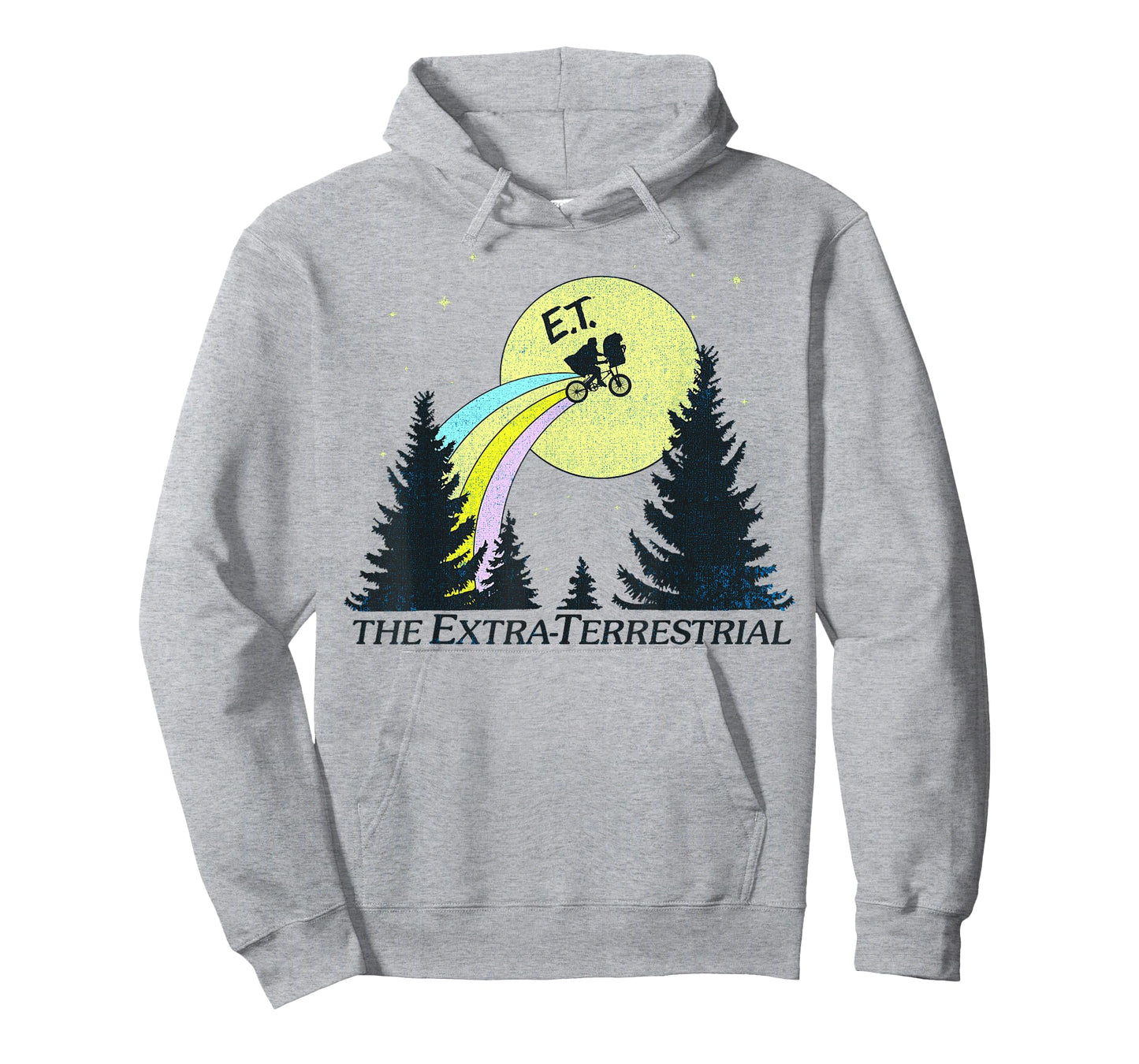 E.T. The Extra-Terrestrial Rainbow Bike Trail Sketch T-Shirt