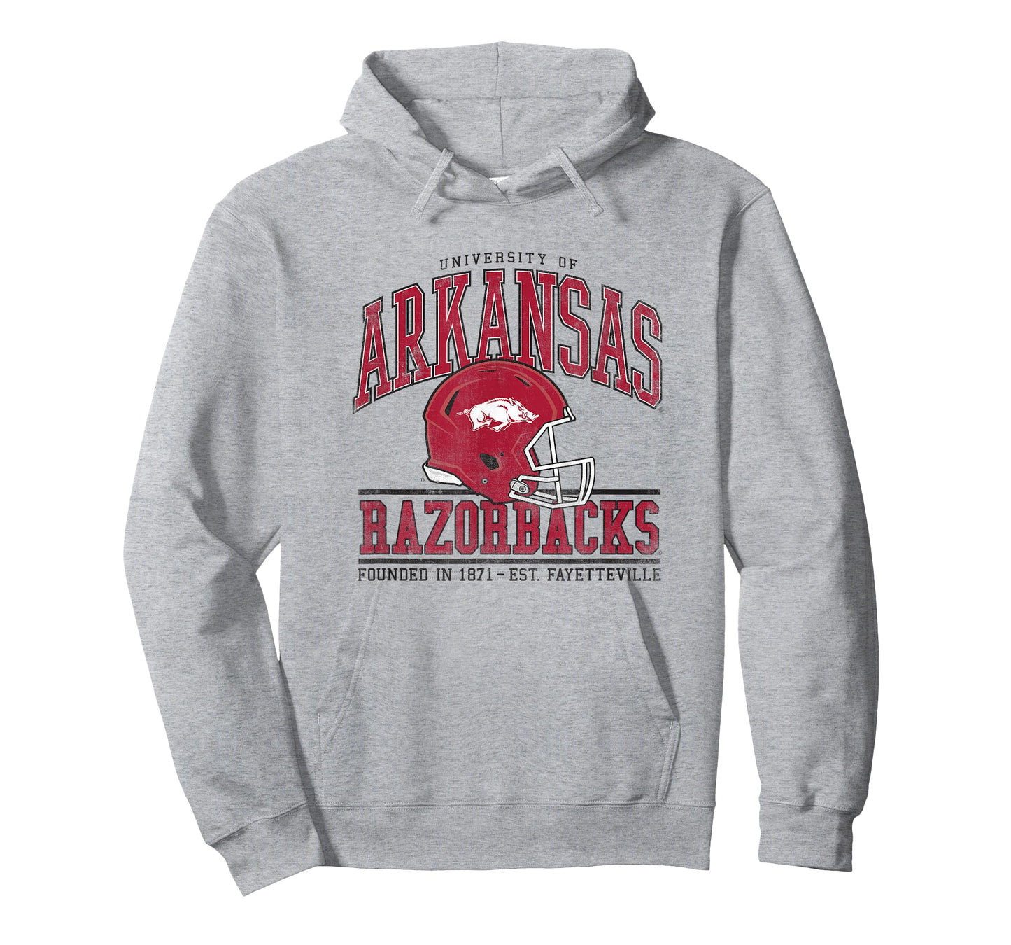 University of Arkansas Razorbacks Collegiate Football Helmet T-Shirt