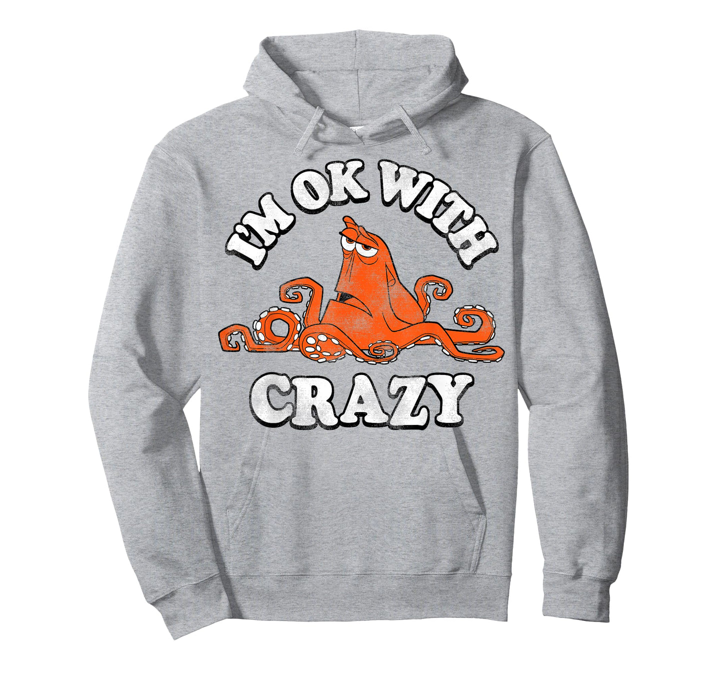 Disney Pixar Finding Dory Hank I'm Ok with Crazy Vintage T-Shirt