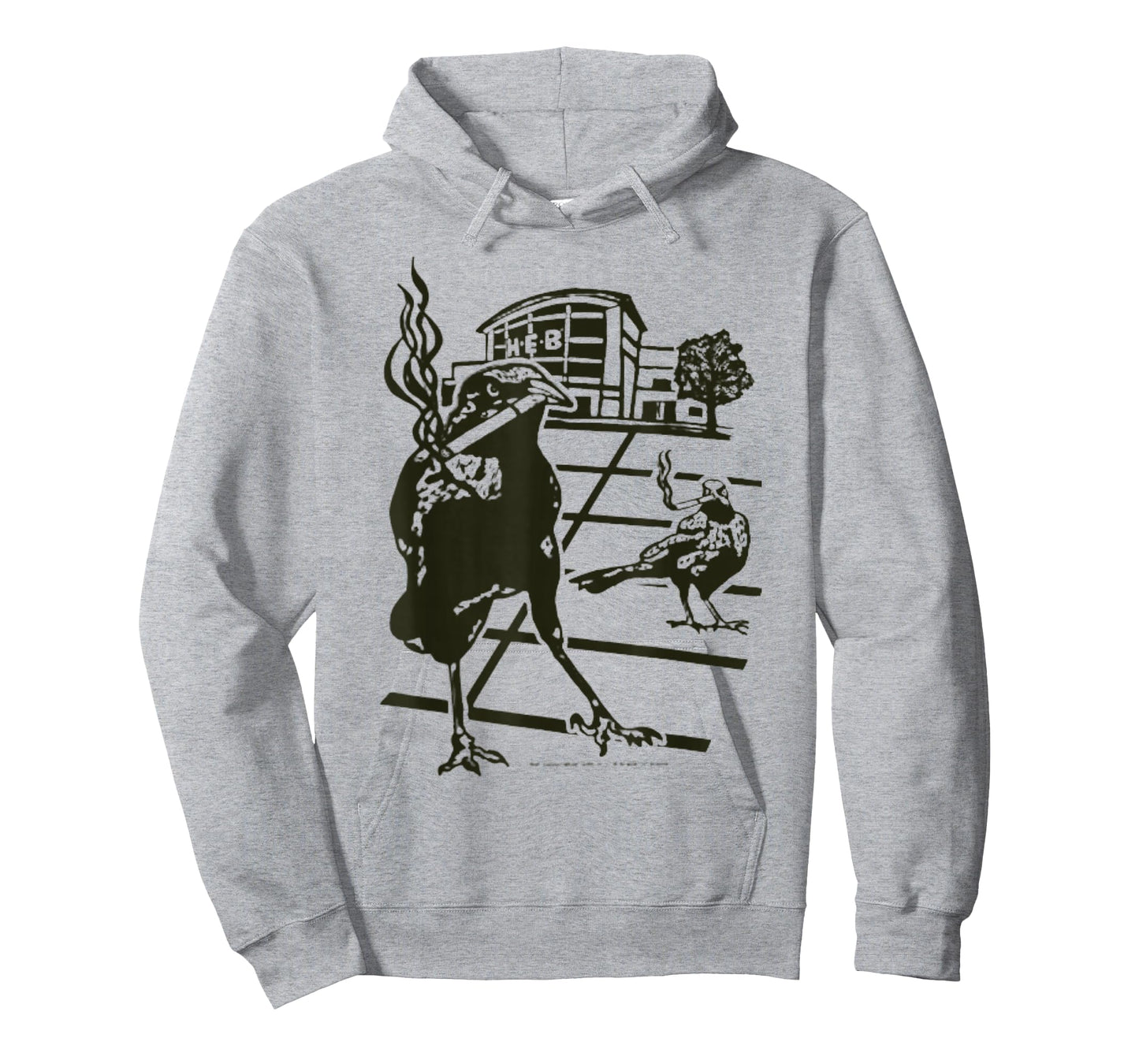 Smoking Grackle Bird T-Shirt