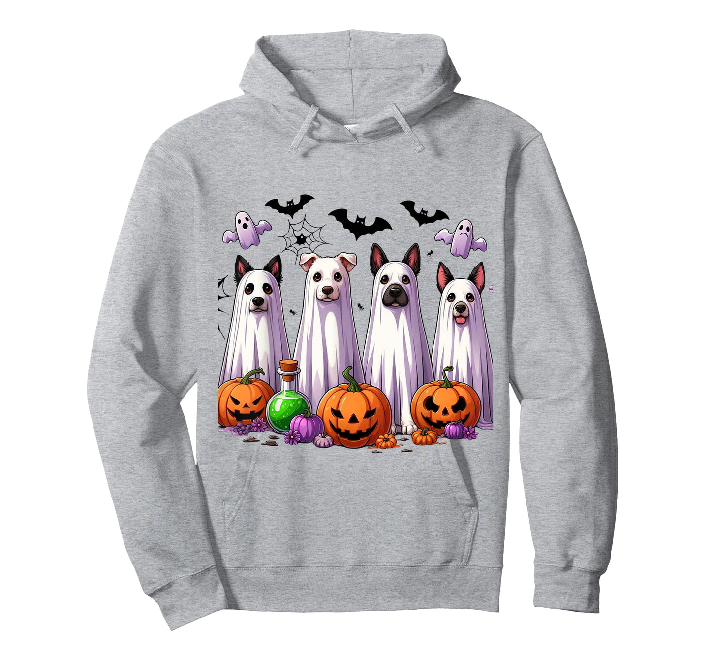 Dog Ghost Cute Dog Dressed As Ghost Funny Halloween Dog T-Shirt