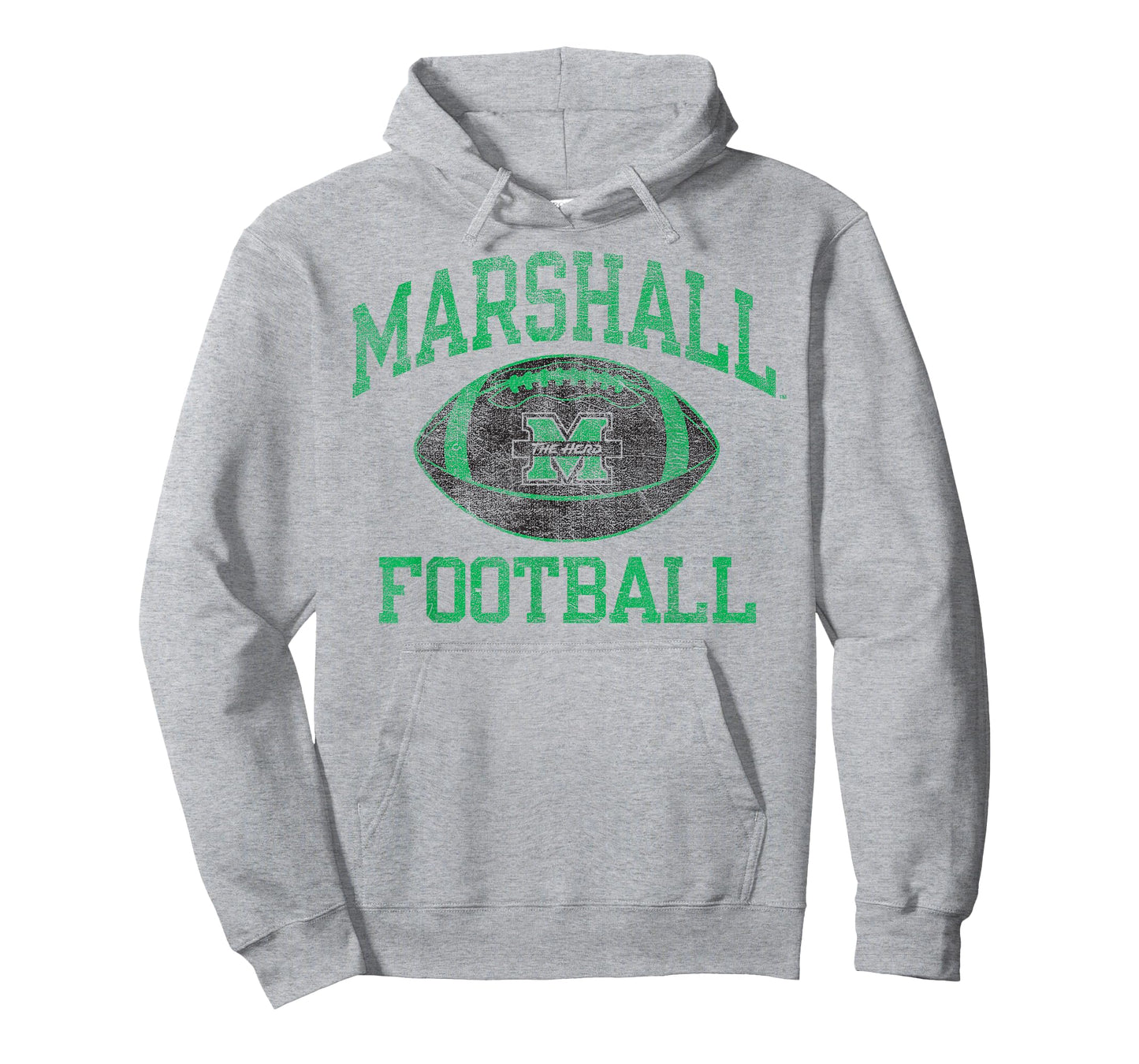 Marshall Thundering Herd Football Intensity White T-Shirt