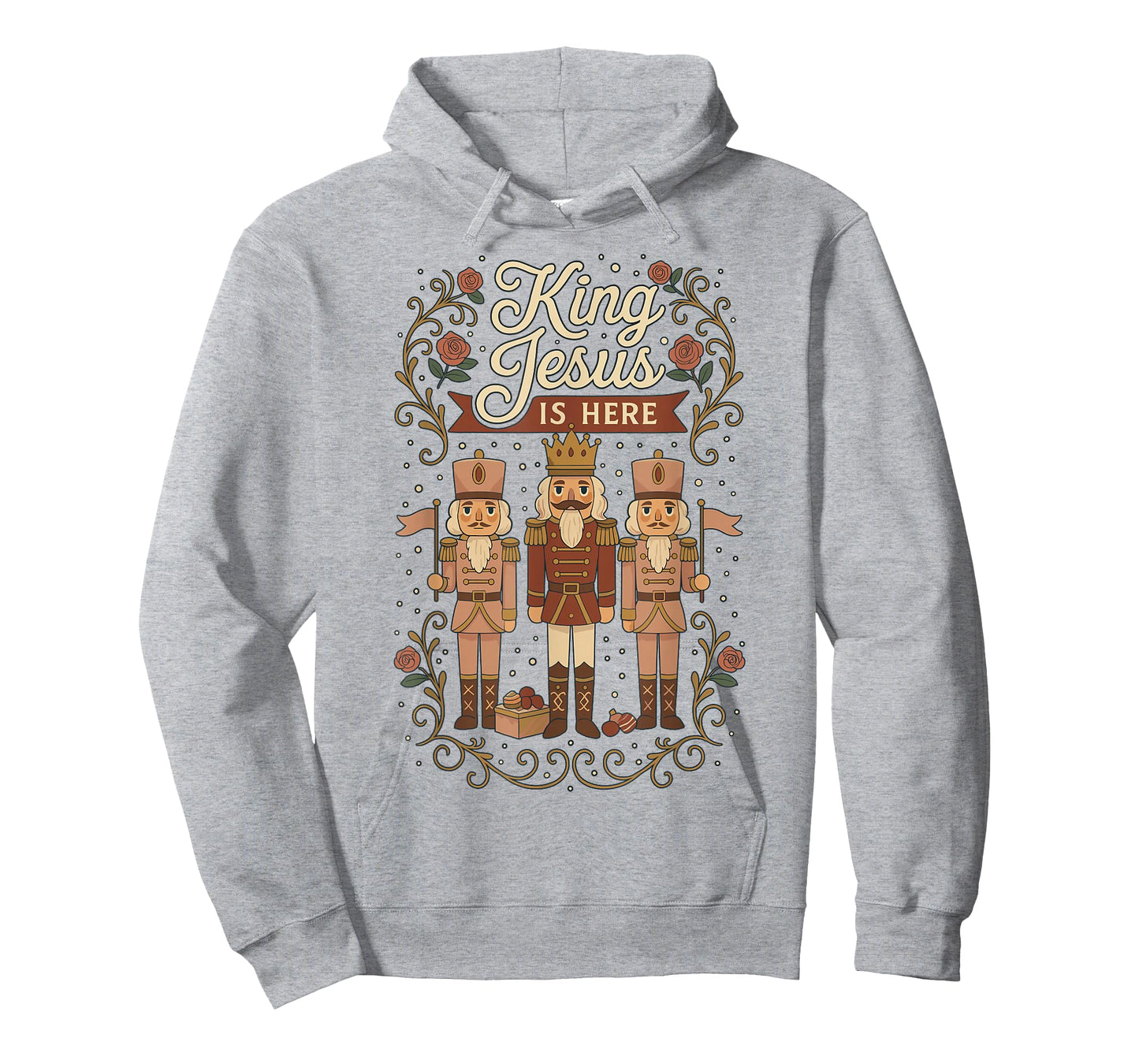 King Jesus is Here Funny Christmas Nutcracker Outfit T-Shirt