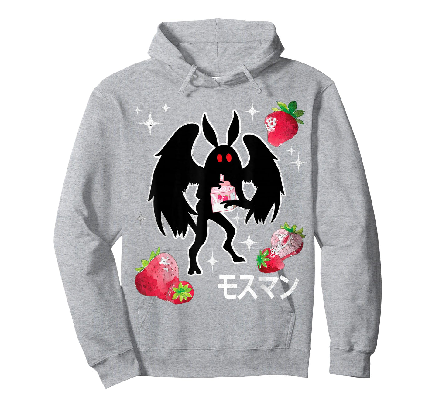 Mothman Kawaii Strawberry Milk Shake Carton T-Shirt