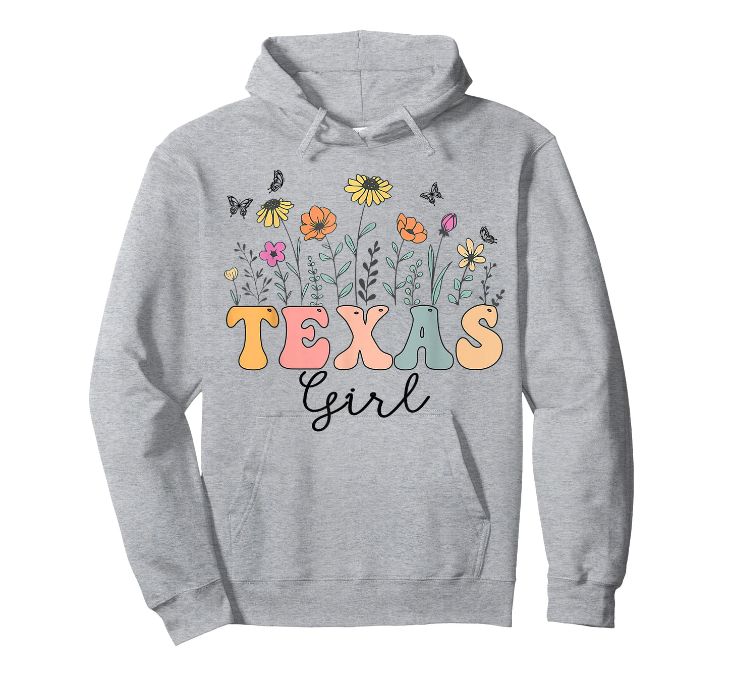 Texas Girl Wildflower Groovy Texas Lover T-Shirt