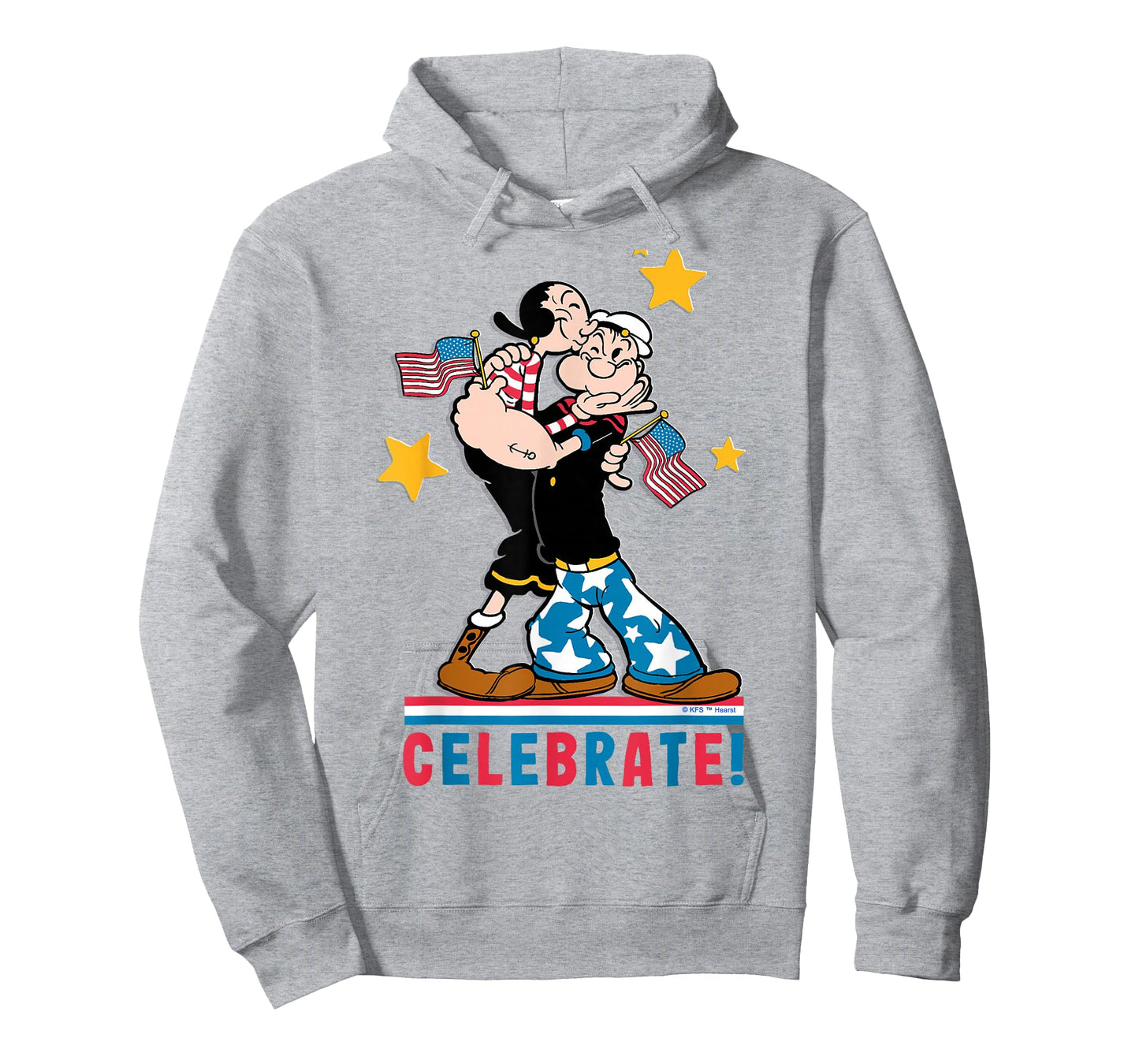 4th of July Popeye and Olive OYL Patriotic His and Hers T-Shirt