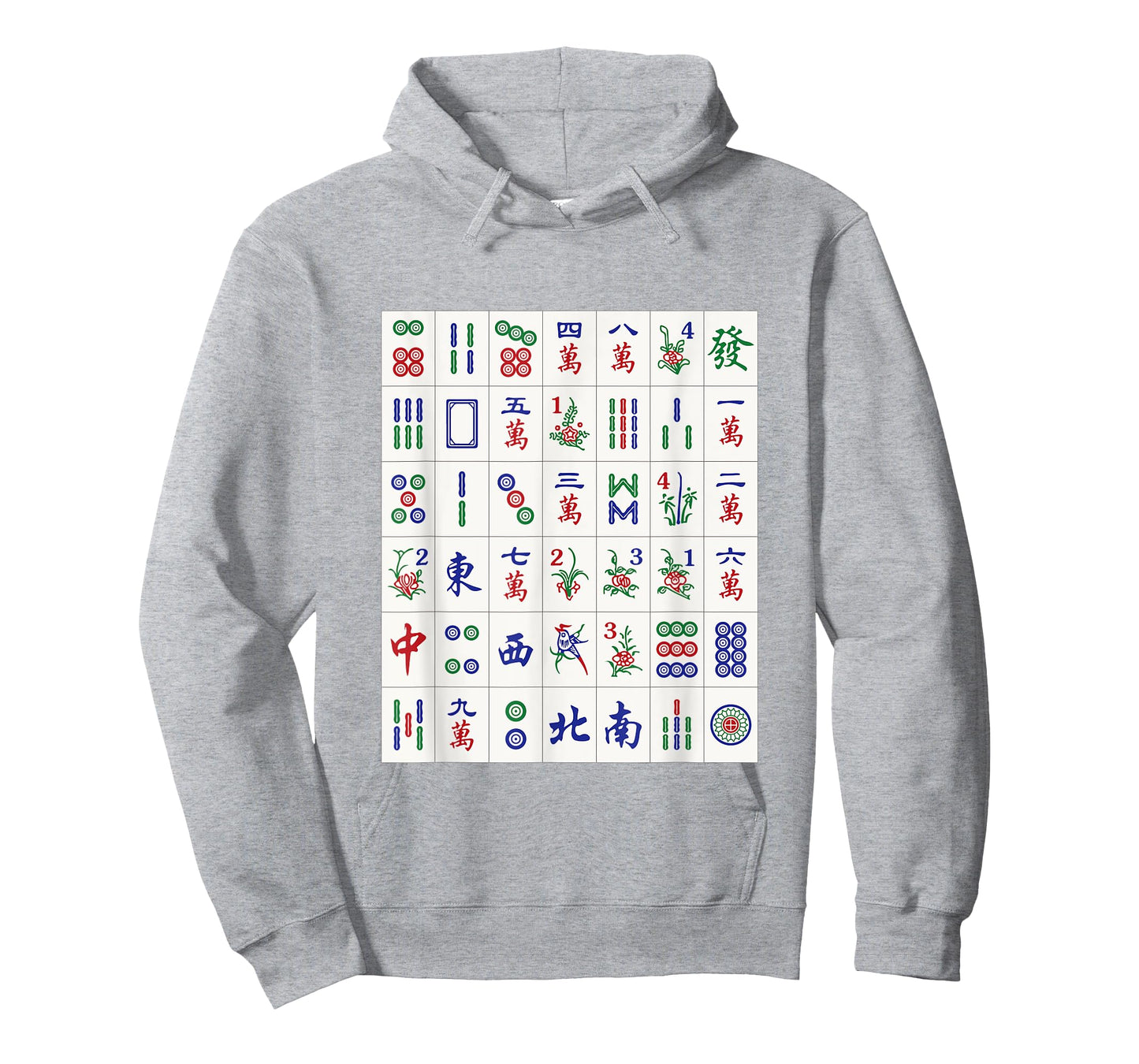 Random Assorted Mahjong Game Tiles in a Flat Wall Pile T-Shirt