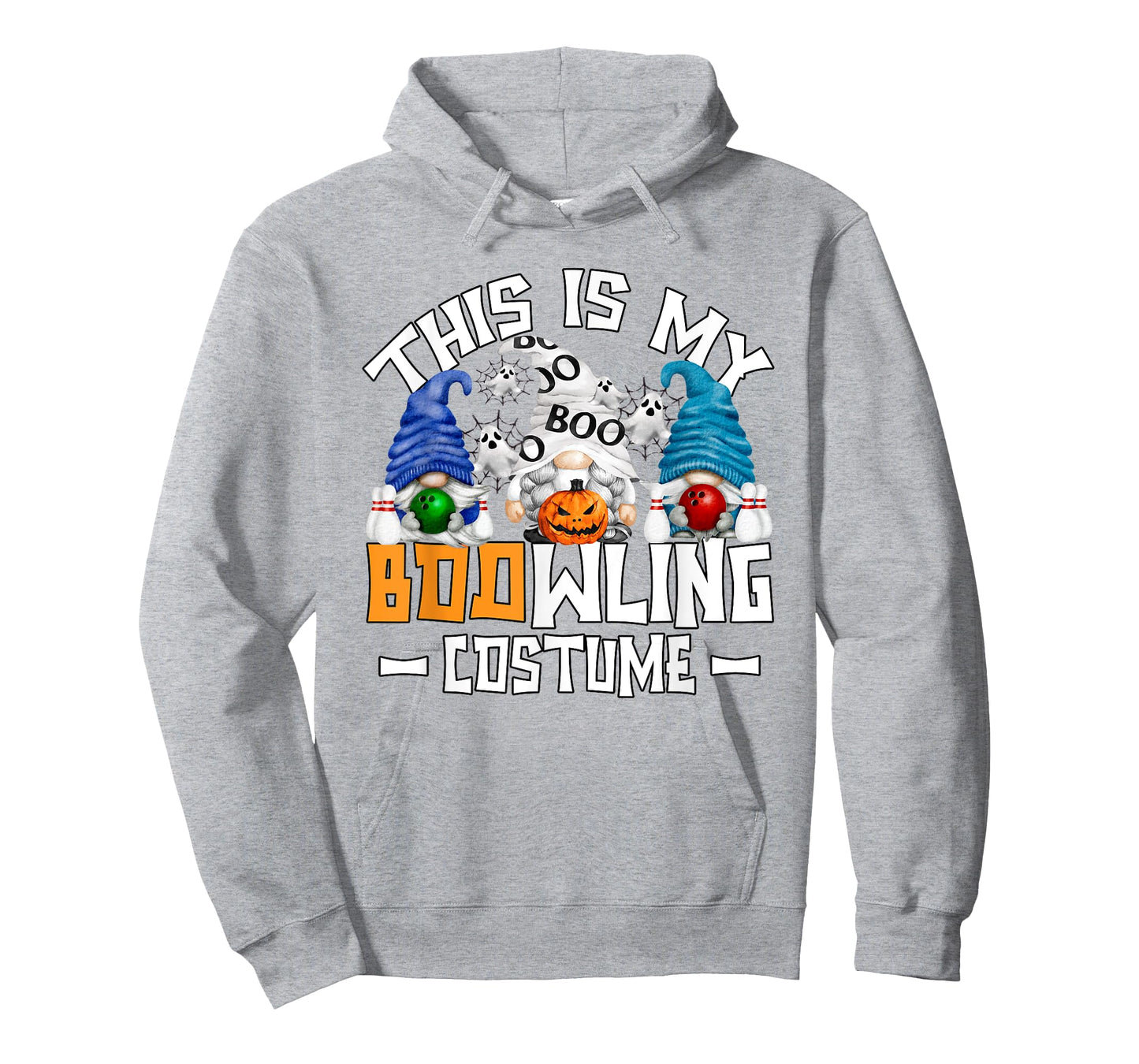 Halloween Bowling Gnome For Women Funny Boo Ghost Bowler T-Shirt