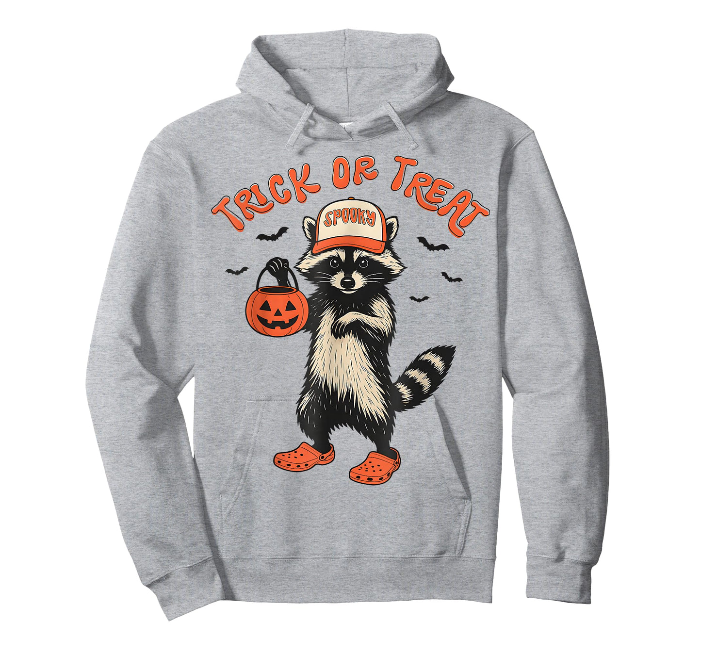 Trick Or Treat Spooky Raccoon Feral Halloween Men Women Kid T-Shirt