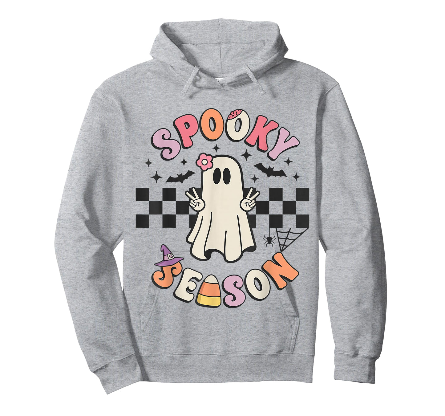 Spooky Season Retro Happy Halloween Ghost Women Toddler Girl T-Shirt