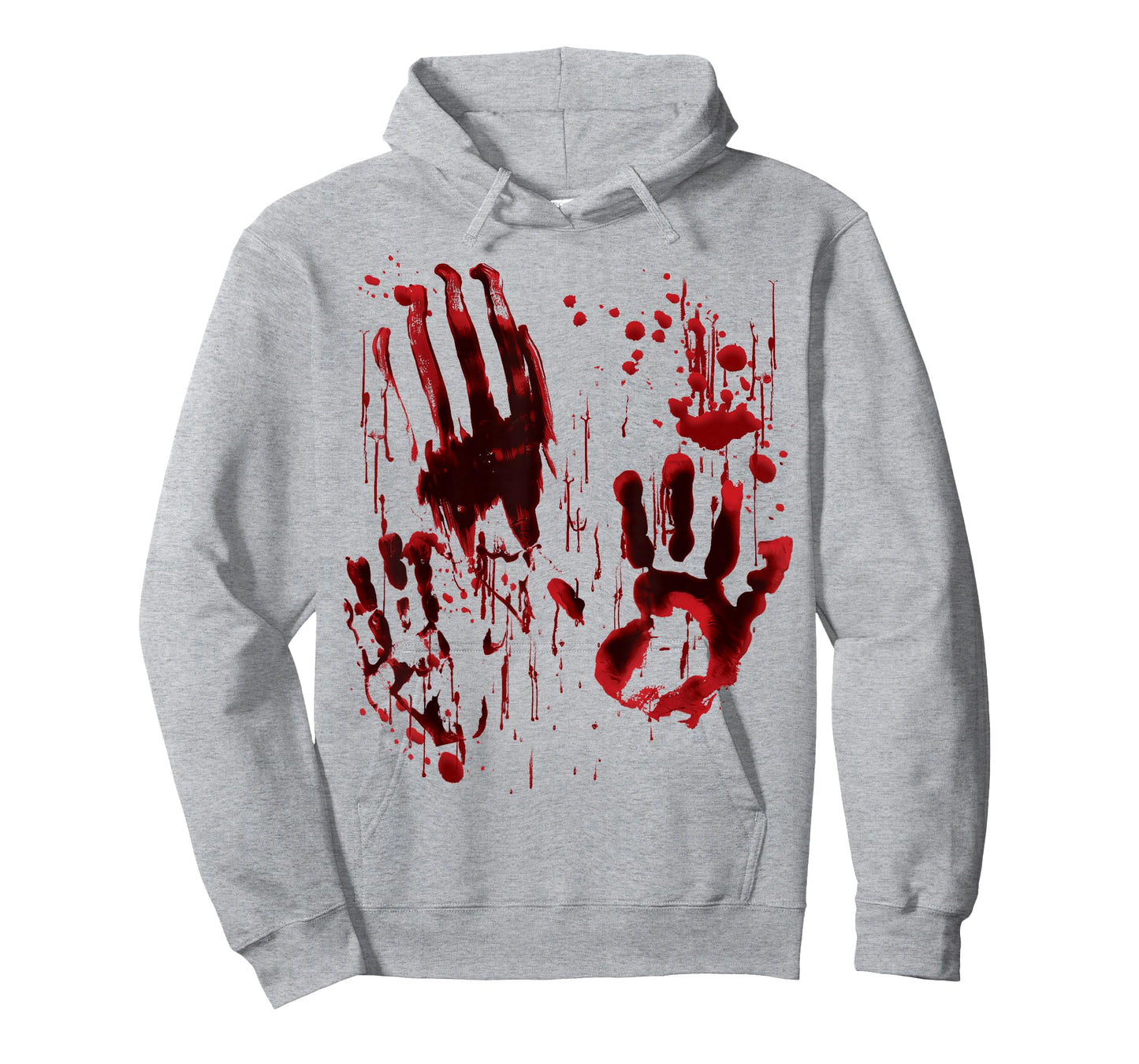 Blood Splatter Blood Stained Bloody Hand Print Zombie Horror T-Shirt