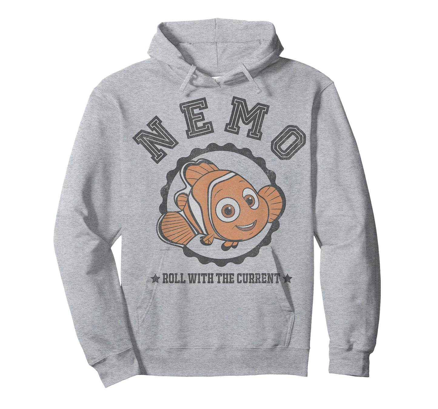 Disney Pixar Finding Dory Nemo Roll with The Current Logo T-Shirt