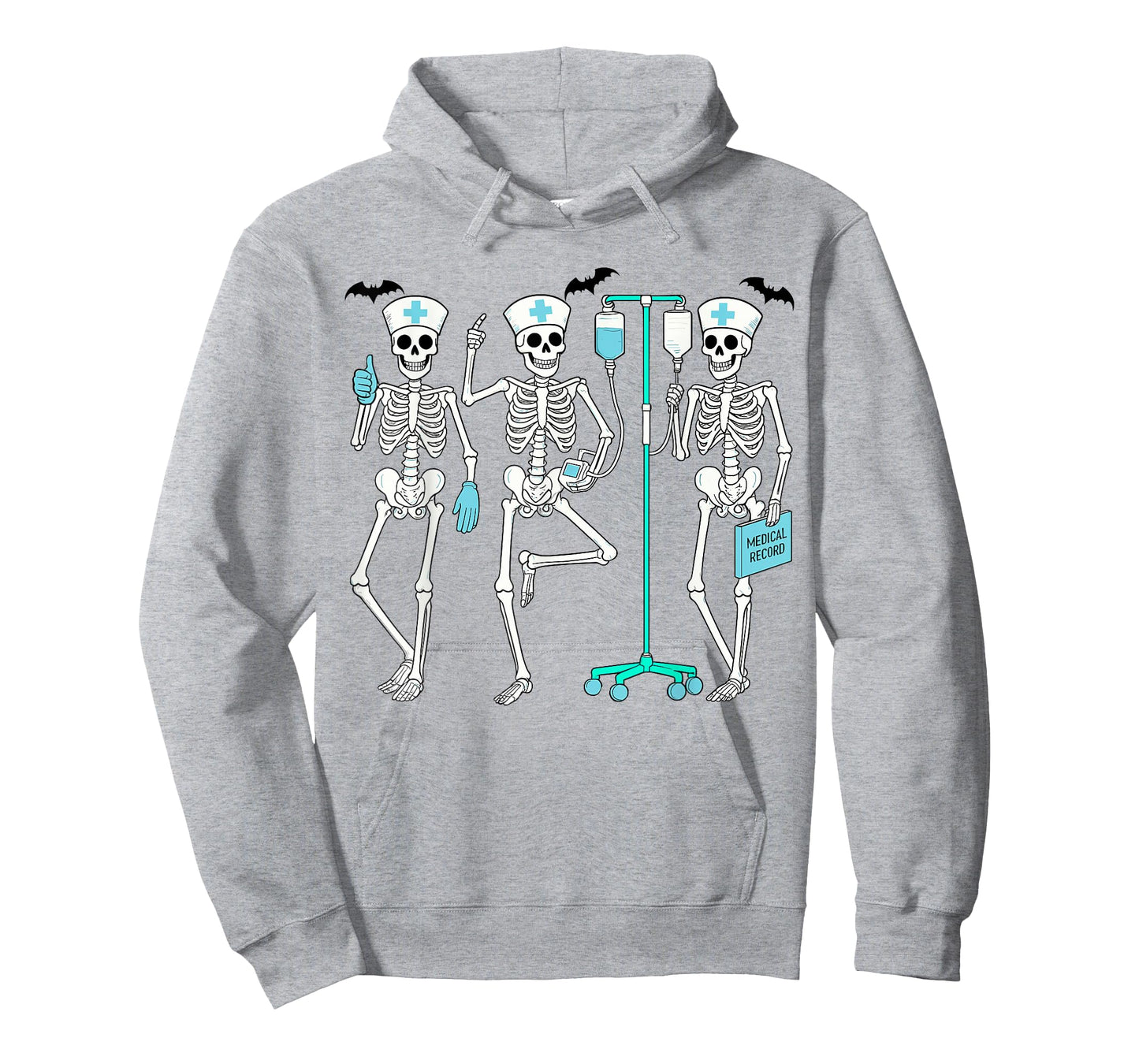 Nursing Halloween Skeleton Nurse Healthcare Spooky Nurse T-Shirt