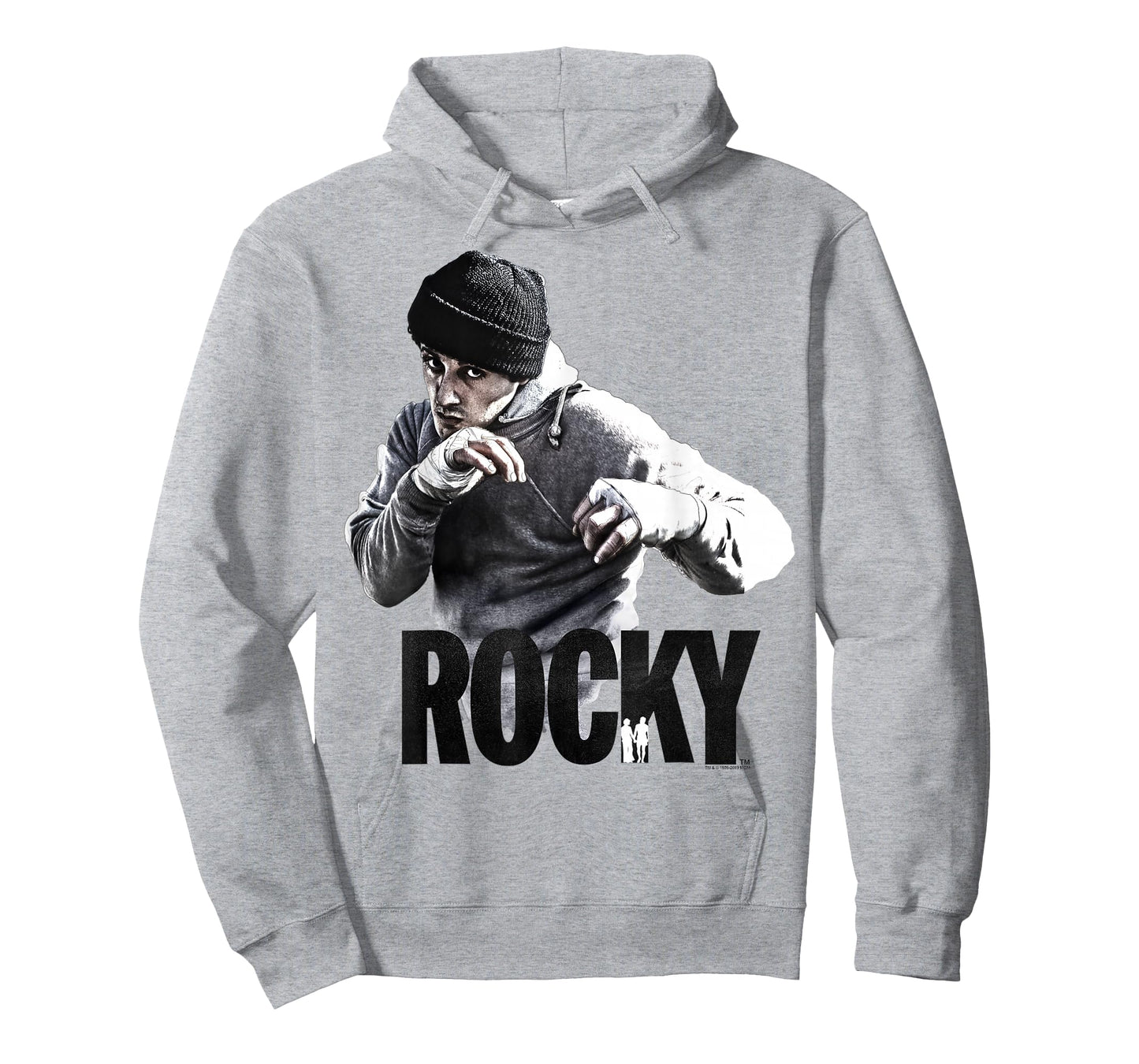 Rocky Shadow Boxing Portrait Logo T-Shirt