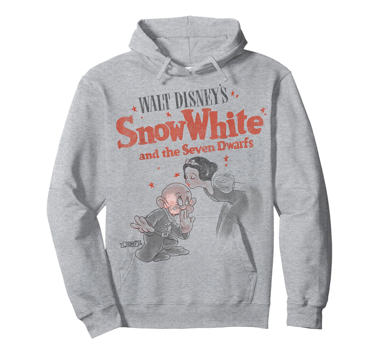 Disney Snow White & Dopey Distressed Portrait T-Shirt Small