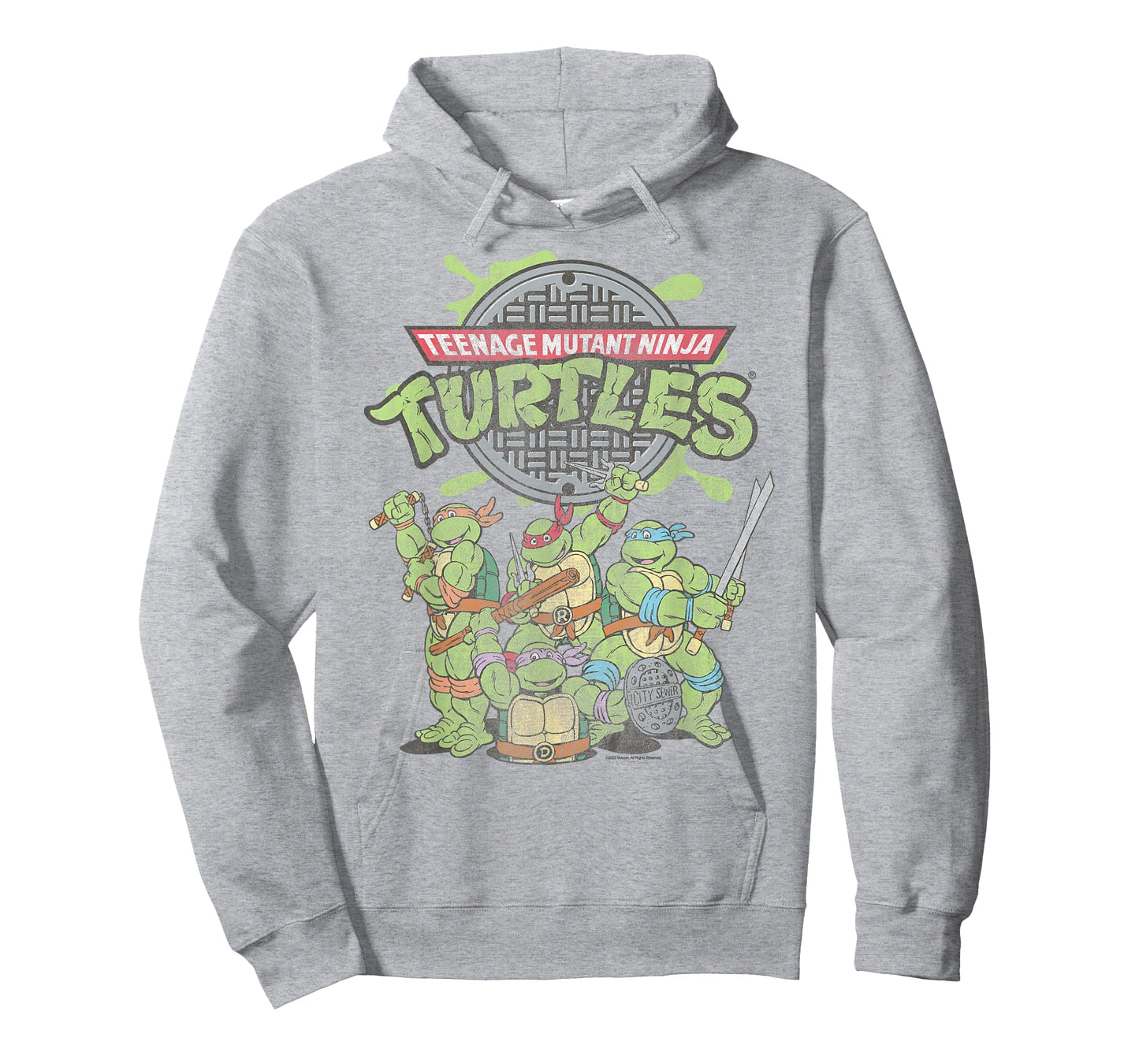 Teenage Mutant Ninja Turtles Sewer Logo and Turtles Retro T-Shirt