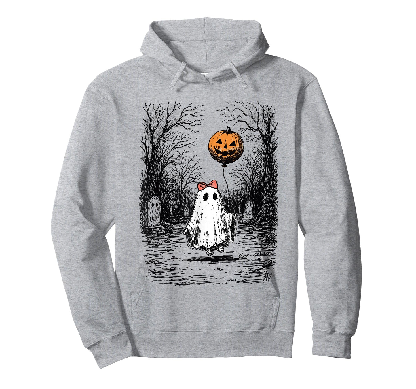 Horror Halloween Ghost Fall Pumpkin Spooky Season Women T-Shirt