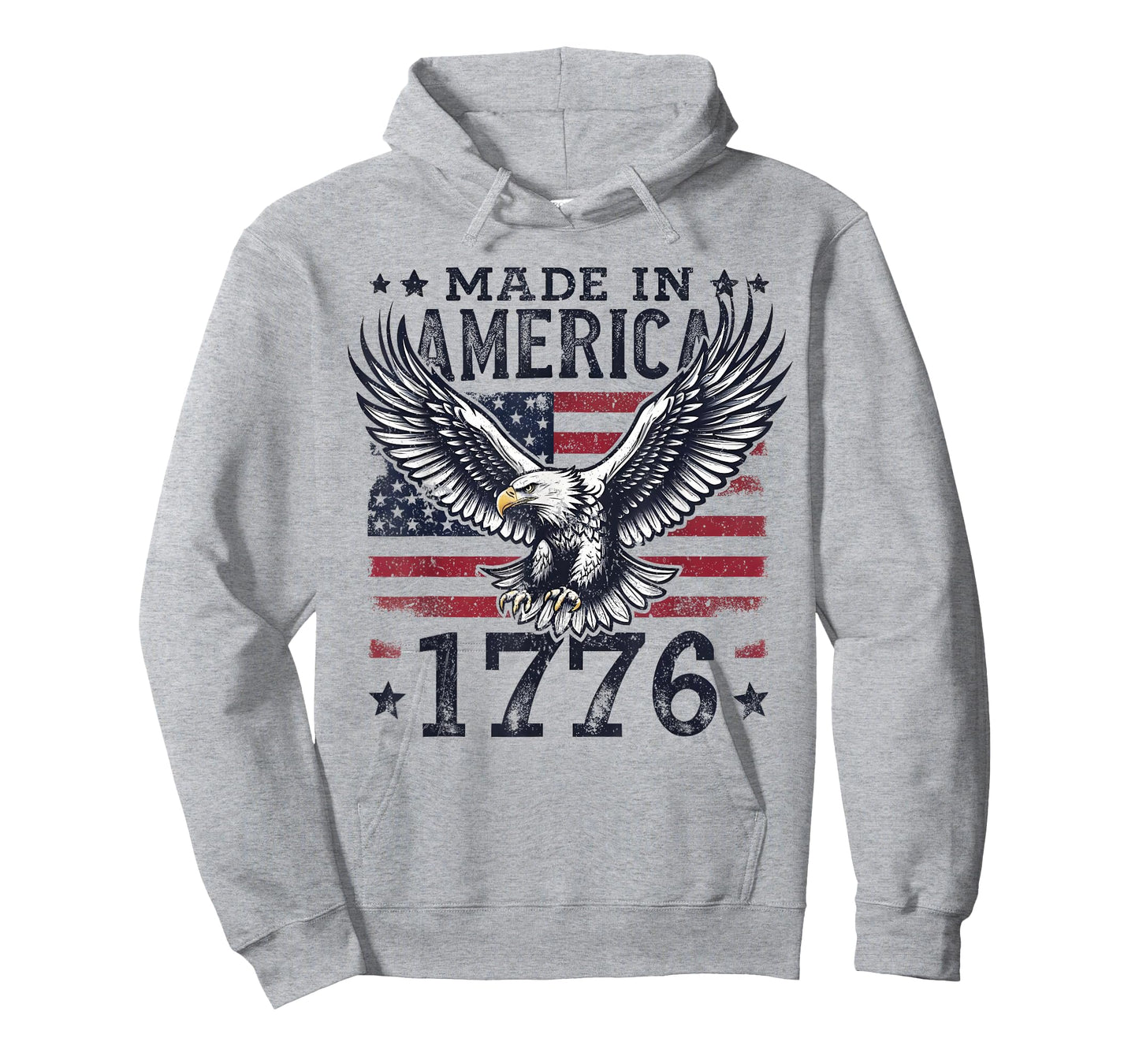 Made in America 1776 Eagle USA Patriotic 4th of July T-Shirt