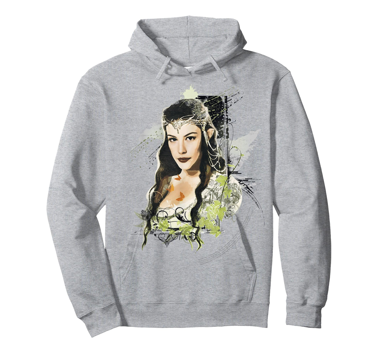 The Lord Of The Rings Arwen Paint Splatter Portrait T-Shirt