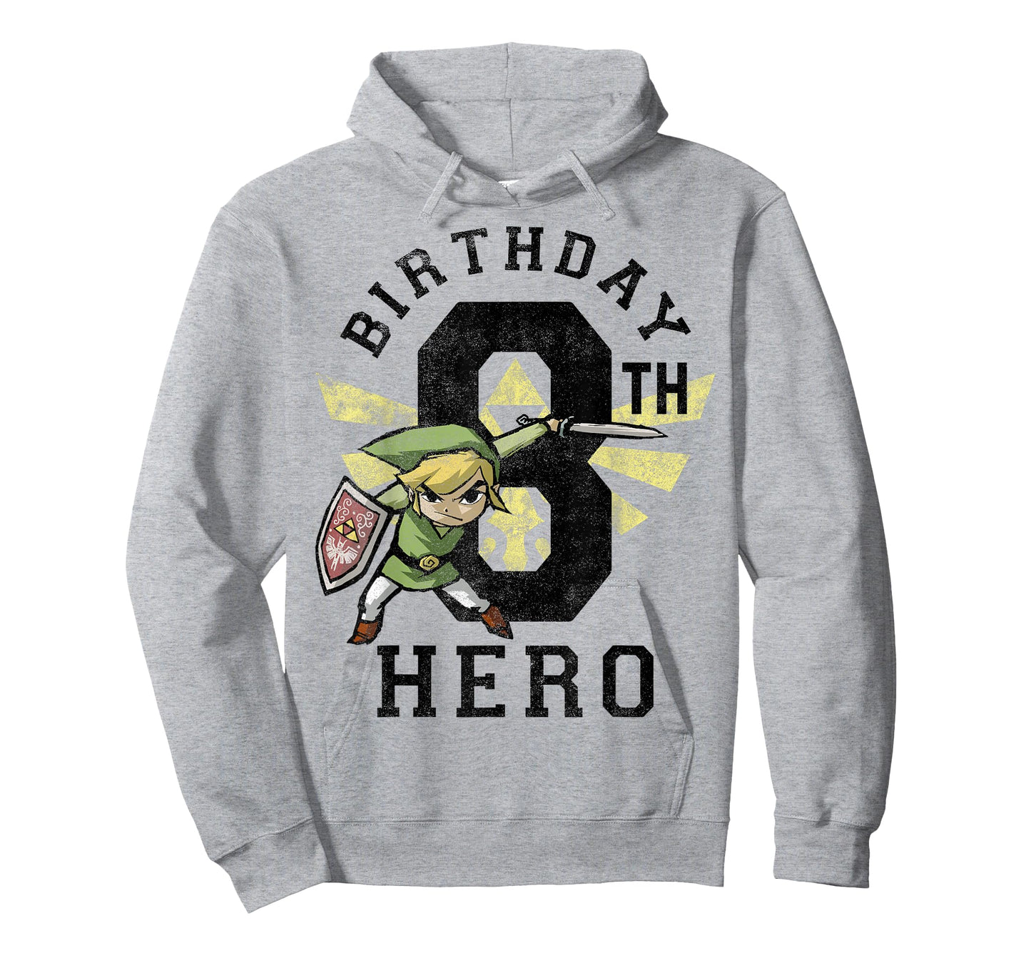 Legend Of Zelda Link 8th Birthday Hero Triforce Logo T-Shirt