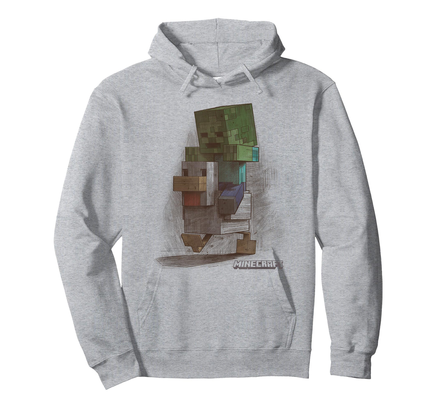 Minecraft Chicken Jockey Vintage Sketch T-Shirt