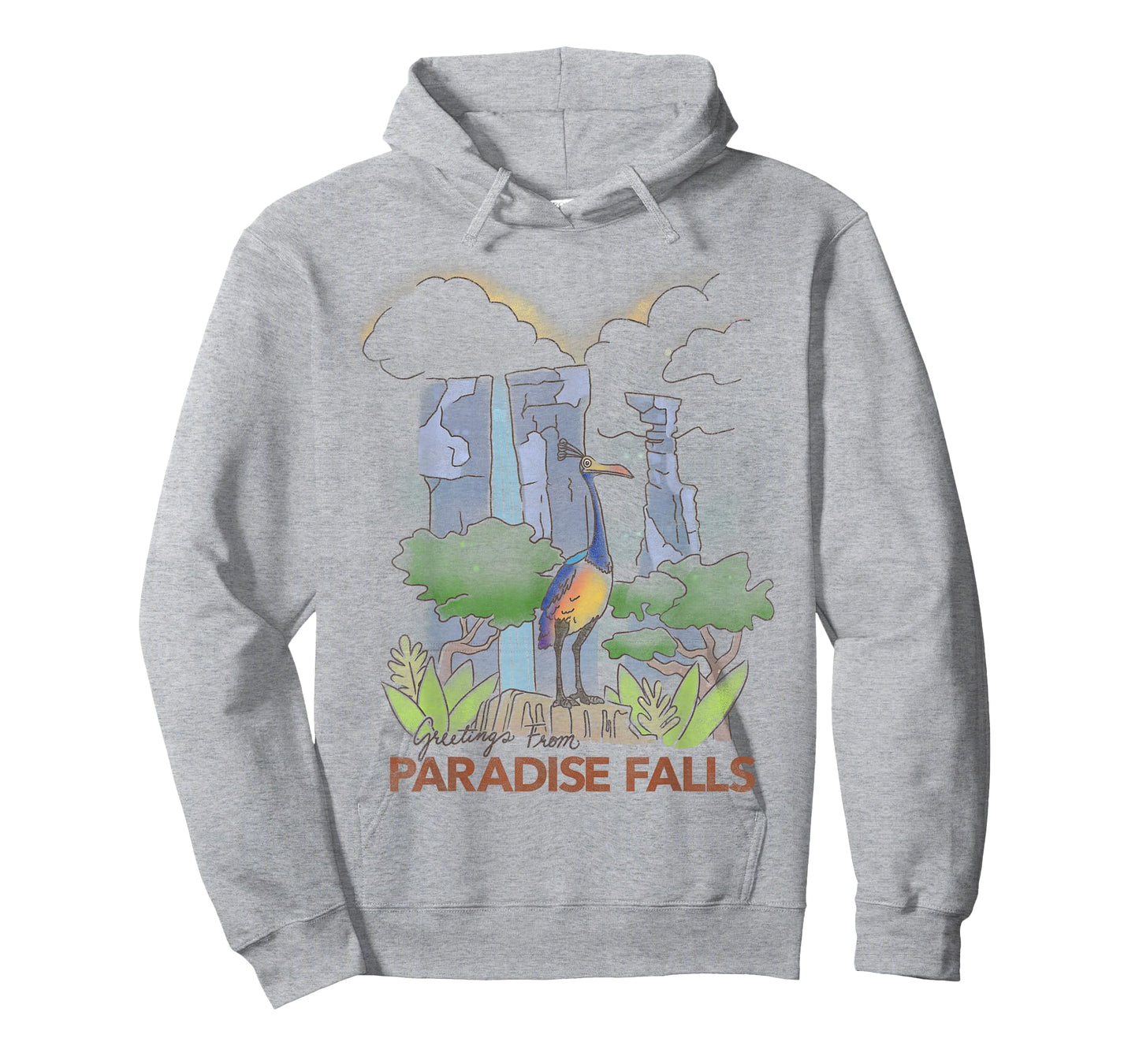 Disney Pixar Up Kevin Greetings from Paradise Falls Poster T-Shirt Small