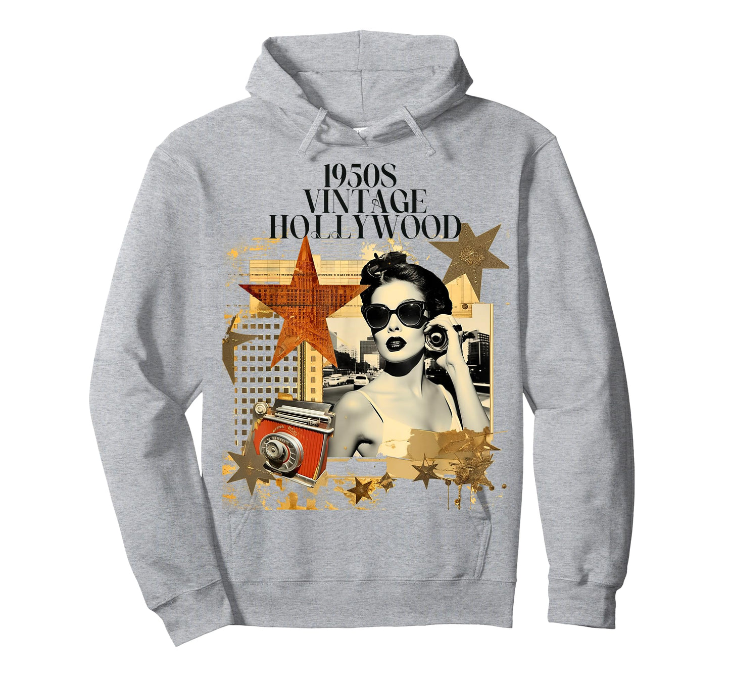 Retro Vintage Hollywood California Design T-Shirt