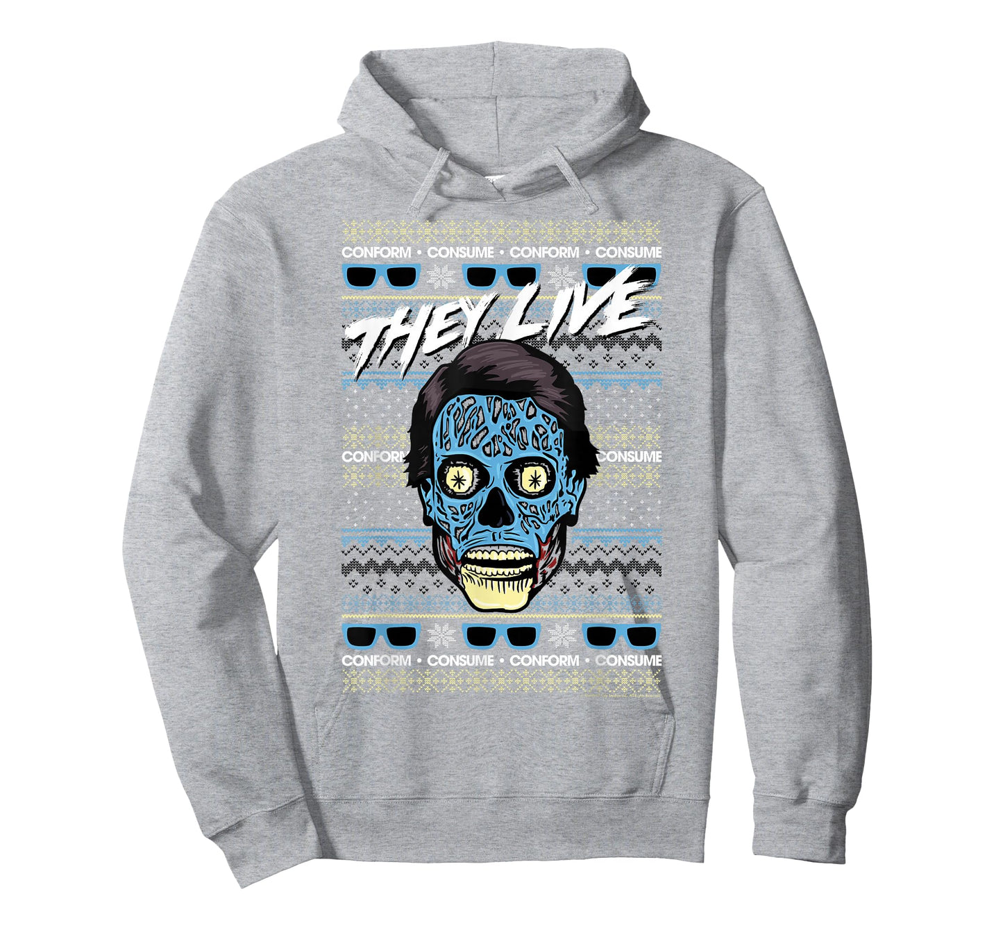 They Live Christmas Alien Ugly Sweater T-Shirt