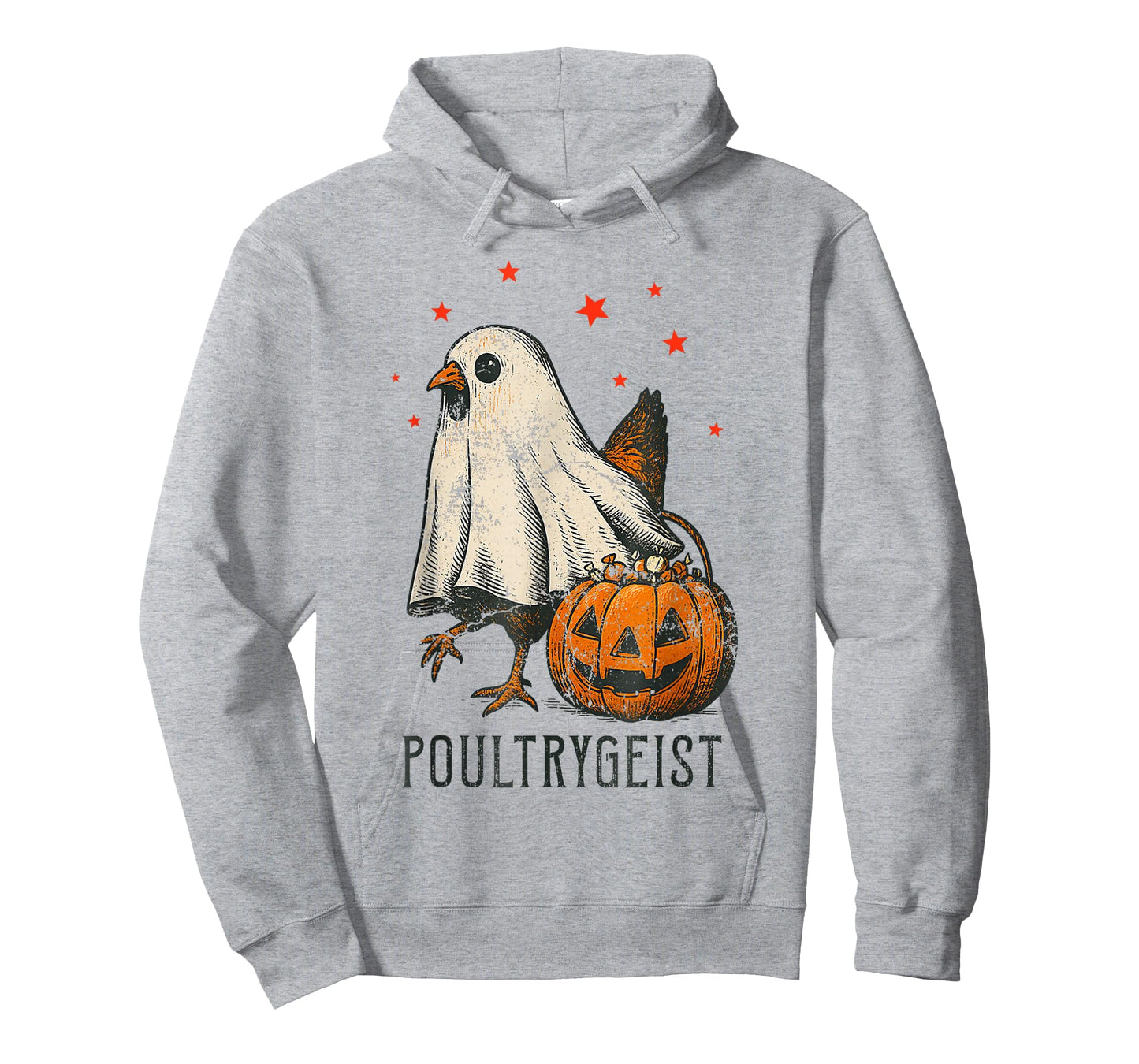 Poultrygeist Funny Halloween Chicken Ghost Costume Pumpkin T-Shirt