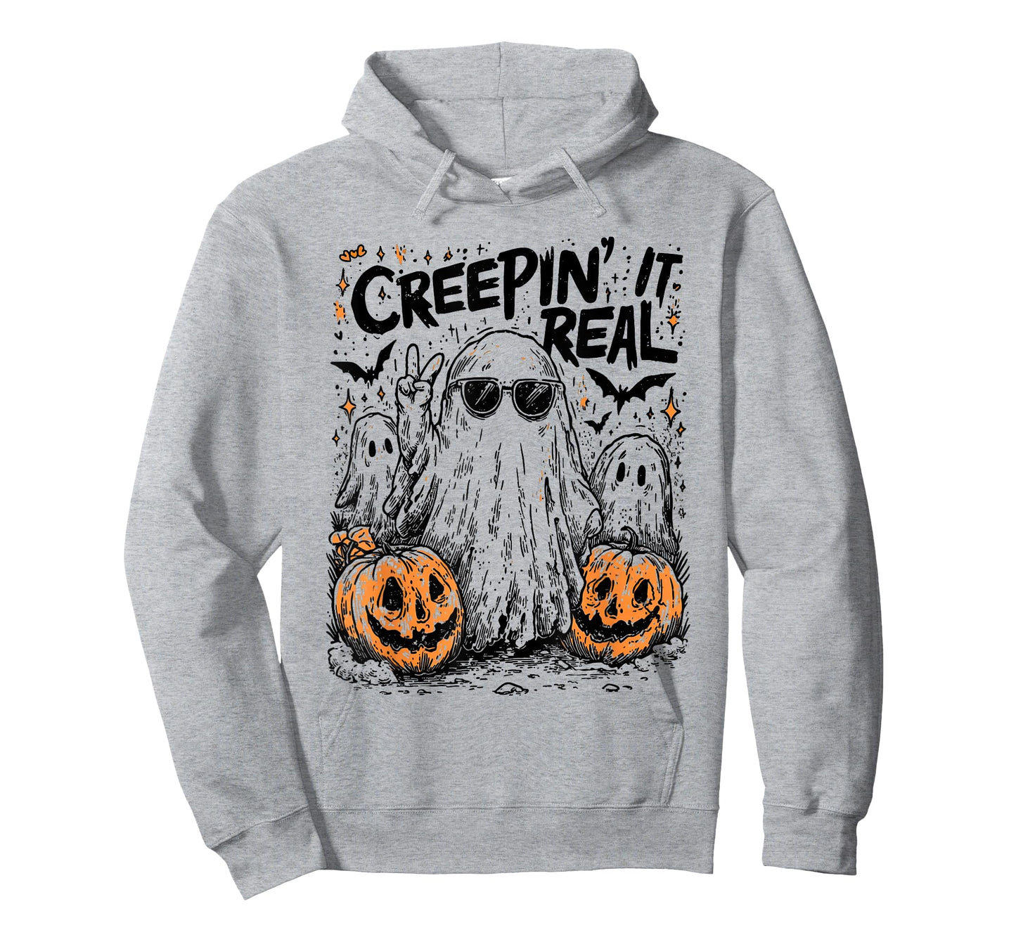 Creepin' It Real Shirt, Funny Ghost Halloween Retro Spooky T-Shirt