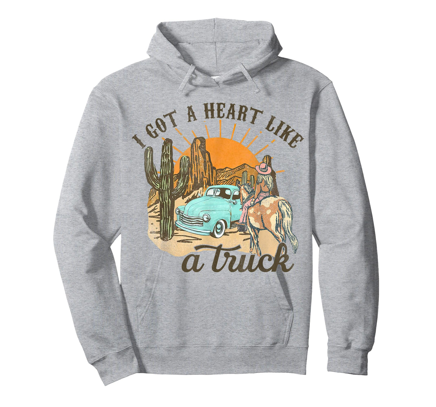 Heart Like A Truck, Howdy Rodeo Western, Southern Cowgirls T-Shirt