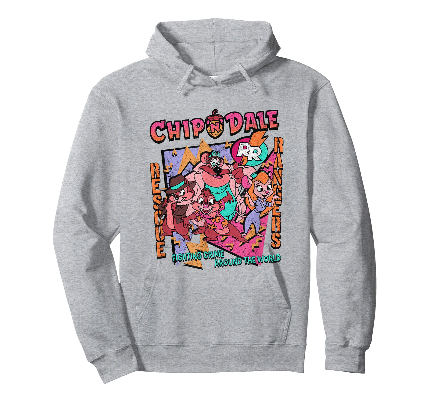 Disney Chip 'n' Dale Rescue Rangers Group Shot Retro Logo T-Shirt