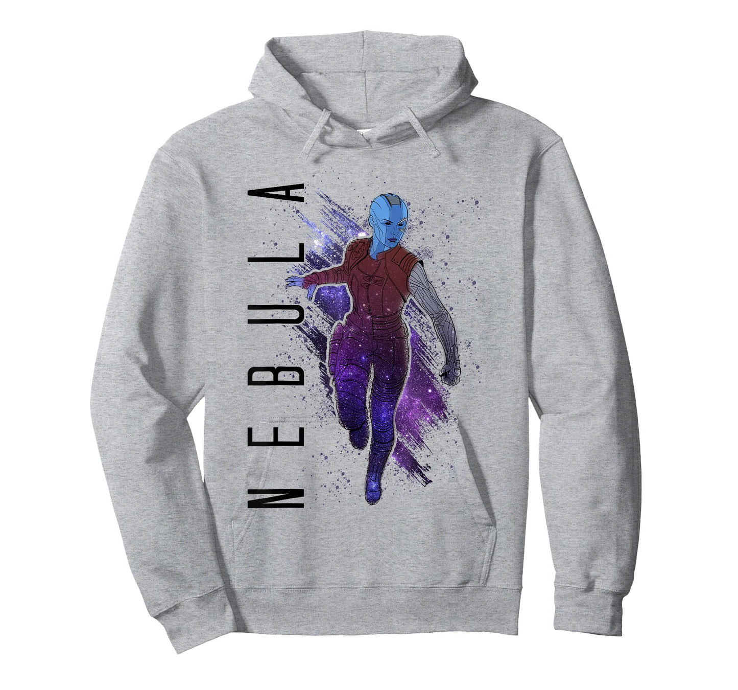 Marvel Avengers Endgame Nebula Galaxy Painted Graphic Tee T-Shirt