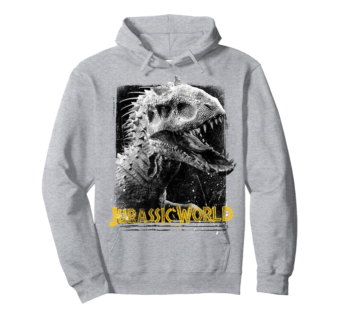 Jurassic World Indominus Rex T-Shirt, Men's Grey Classic Fit Short Sleeve T-Shirt, Size Small