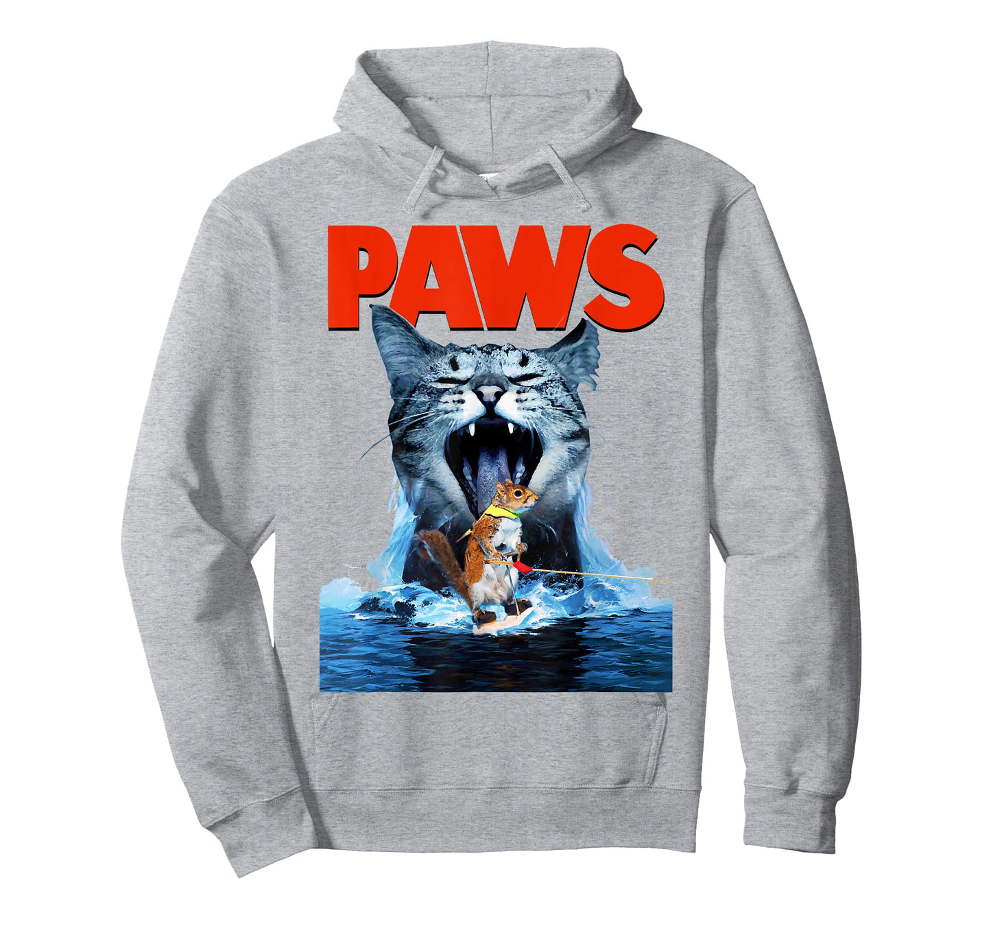 Paws Cat Lover, Horror Movie Parody T Shirt T-Shirt