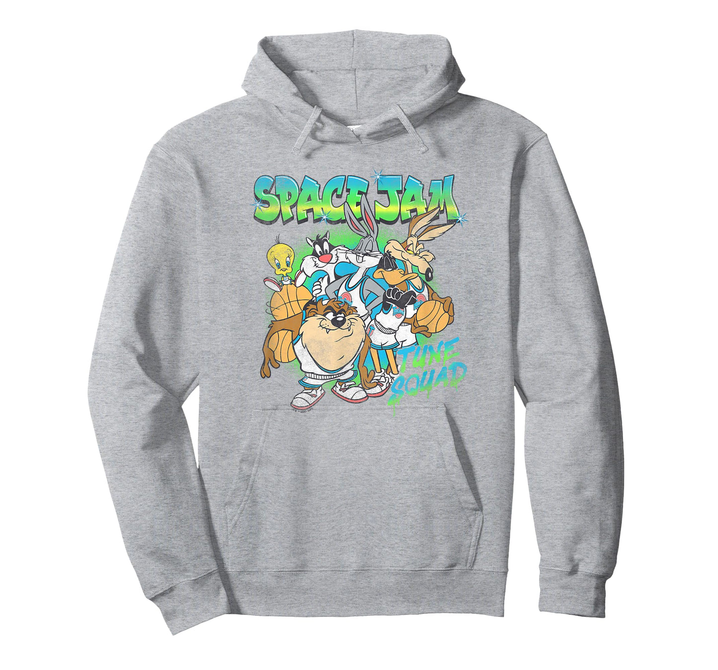 Space Jam Classic Tune Squad Airbrush Group Poster T-Shirt