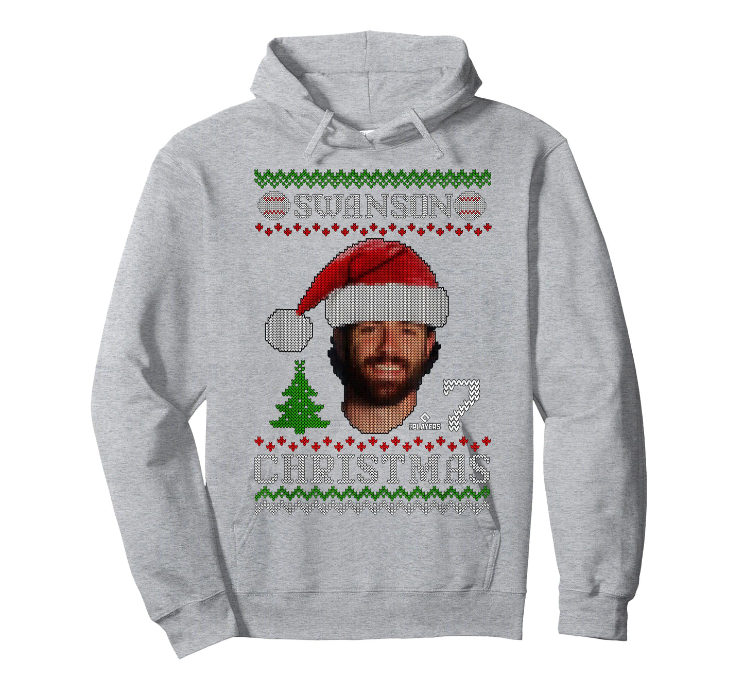Dansby Swanson Chicago Baseball Christmas Sweater MLBPA T-Shirt