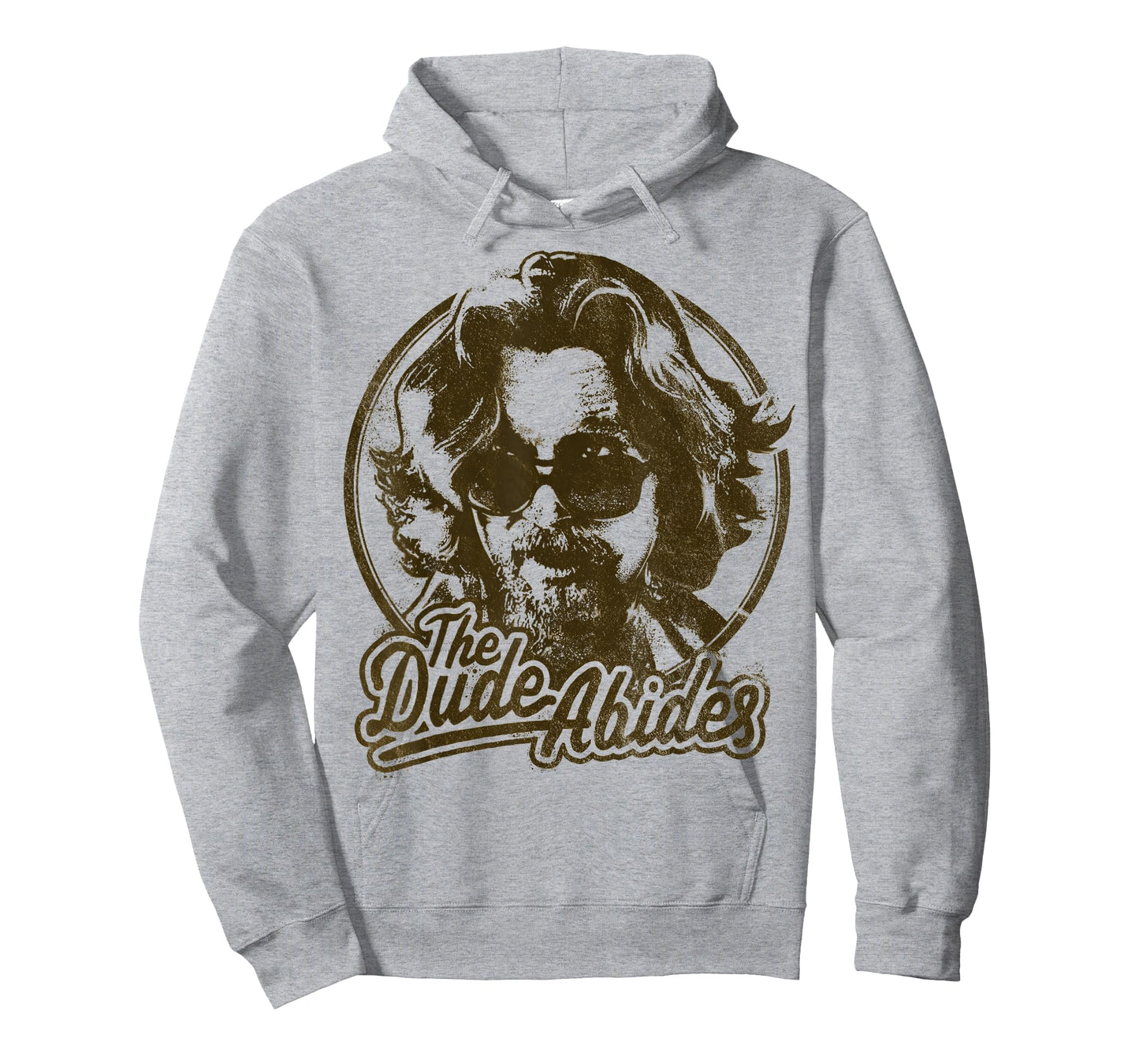 Big Lebowski The Dude Abides Negative Head Shot Portrait T-Shirt