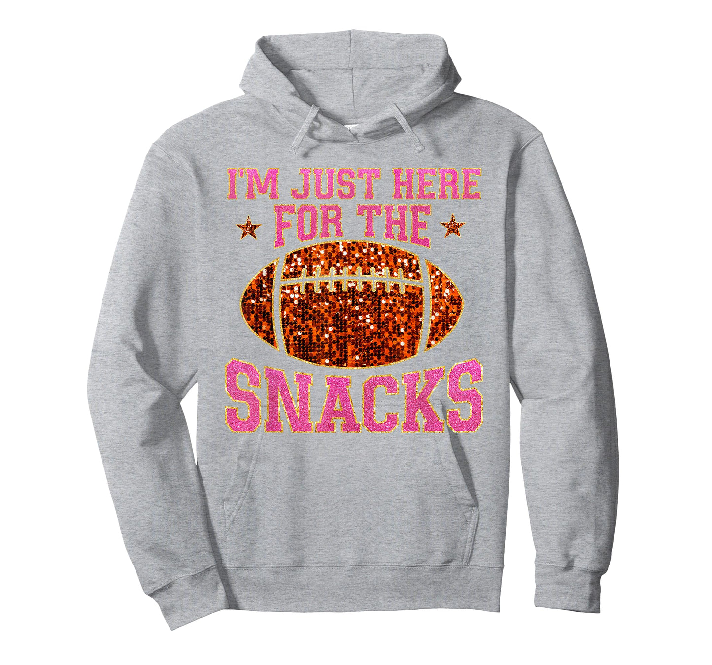 Im Just Here For The Snacks Football Game Day For Women Girl T-Shirt